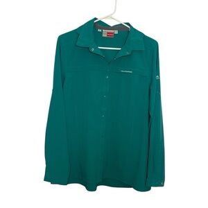 Craghoppers Insect Shield Button Down Shirt Green Women’s 12